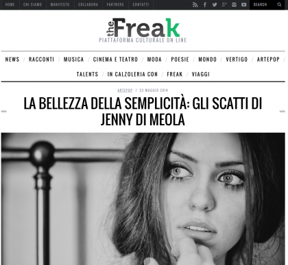 The Freak.it LA BELLEZZA DELLA SEMPLICITÀ: GLI SCATTI DI JENNY DI MEOLA